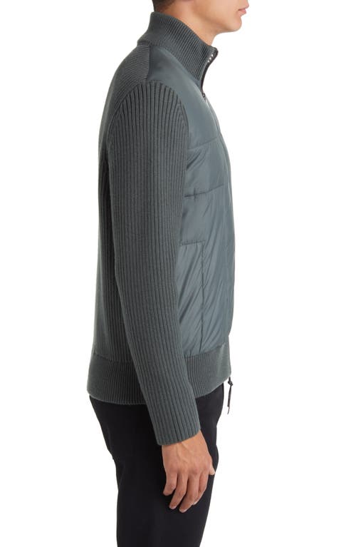 Shop Ted Baker London Insulated Sweater In Mid Green