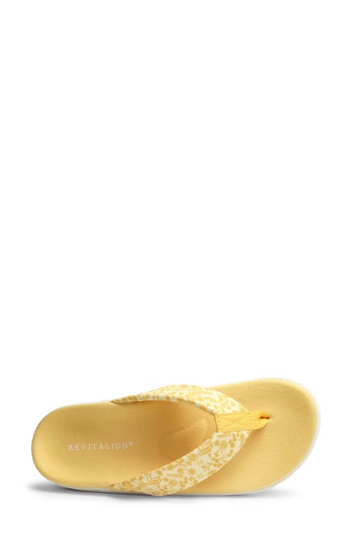 Revitalign Euphoria Flip Flop In Yellow