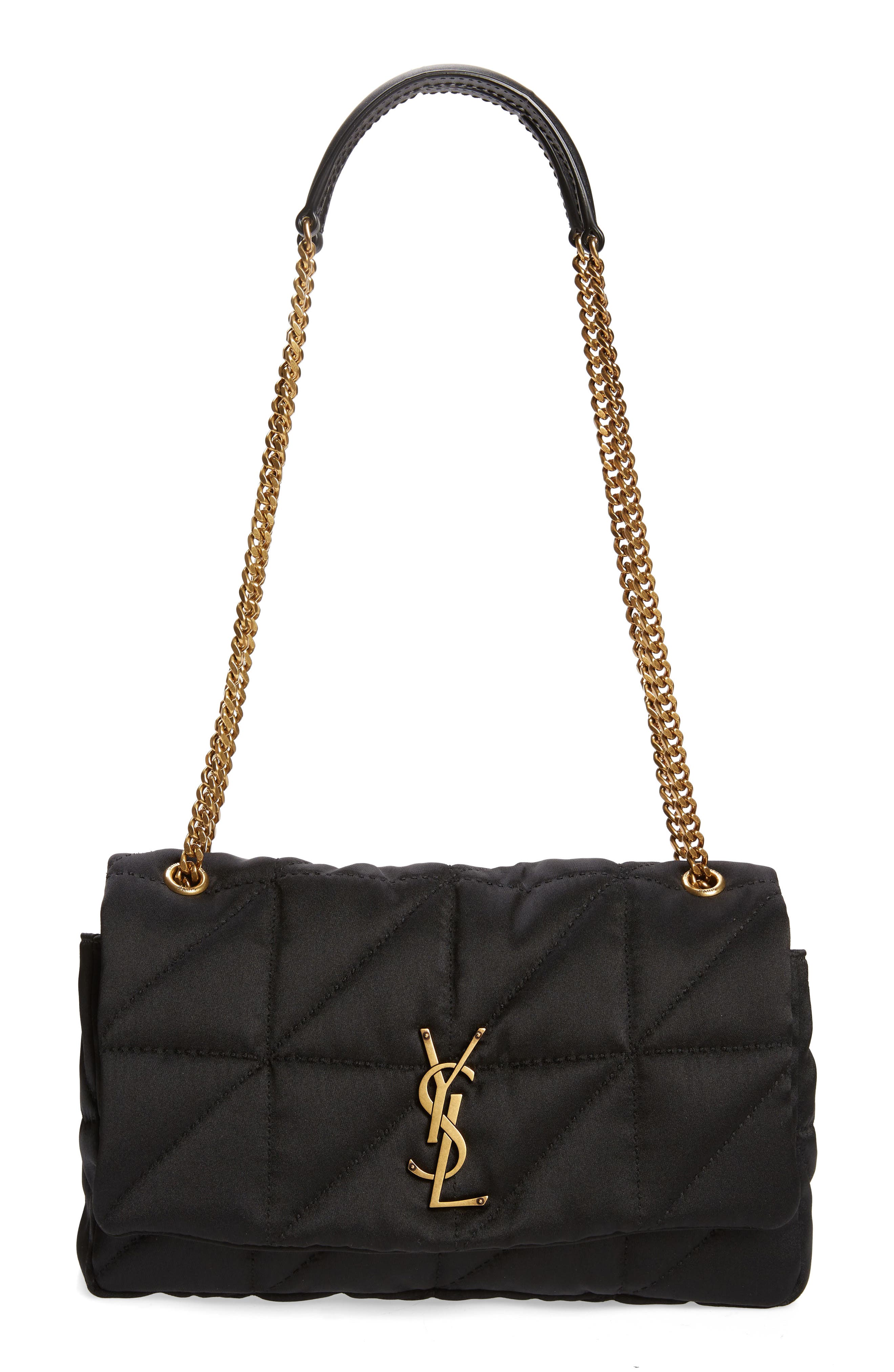 medium jamie quilted bouclé shoulder bag