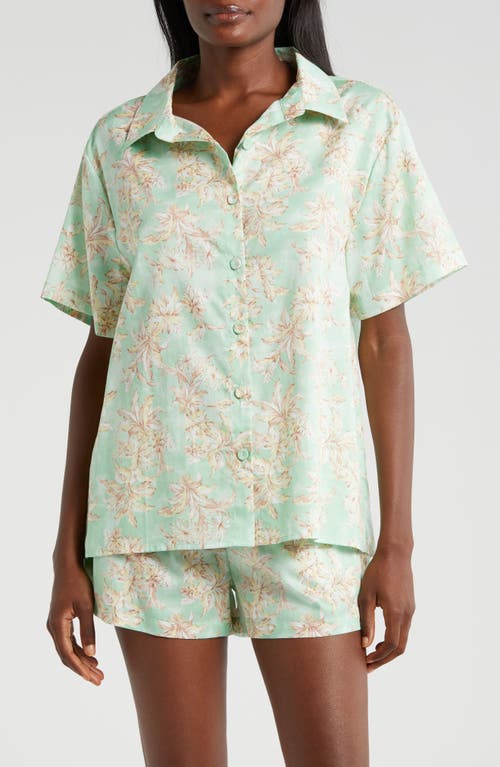 Papinelle Bridget Cotton Sateen Short Pajamas Mint at Nordstrom,