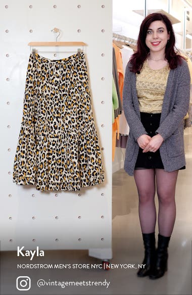 cheetah skirt nordstrom