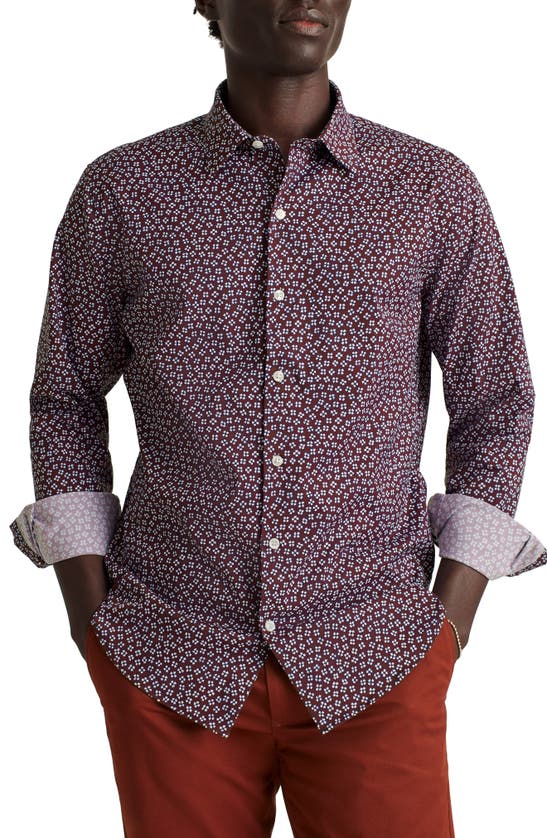 Bonobos Slim Fit Button-up Performance Shirt In Dayton Floral Inky Chill