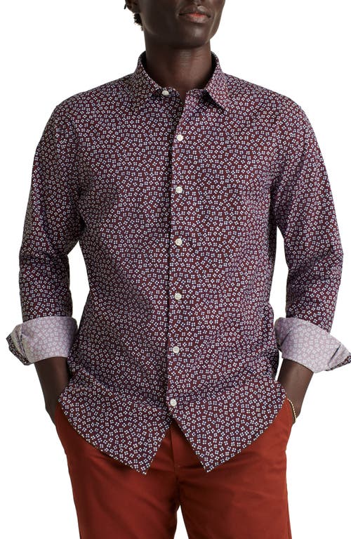 Bonobos Slim Fit Button-Up Performance Shirt in Dayton Floral Inky Chill