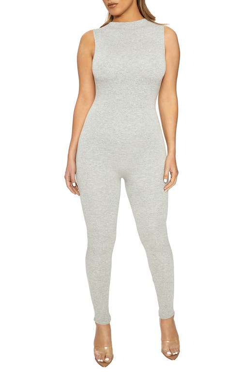 The NW Sleeveless Jumpsuit in Heather Grey