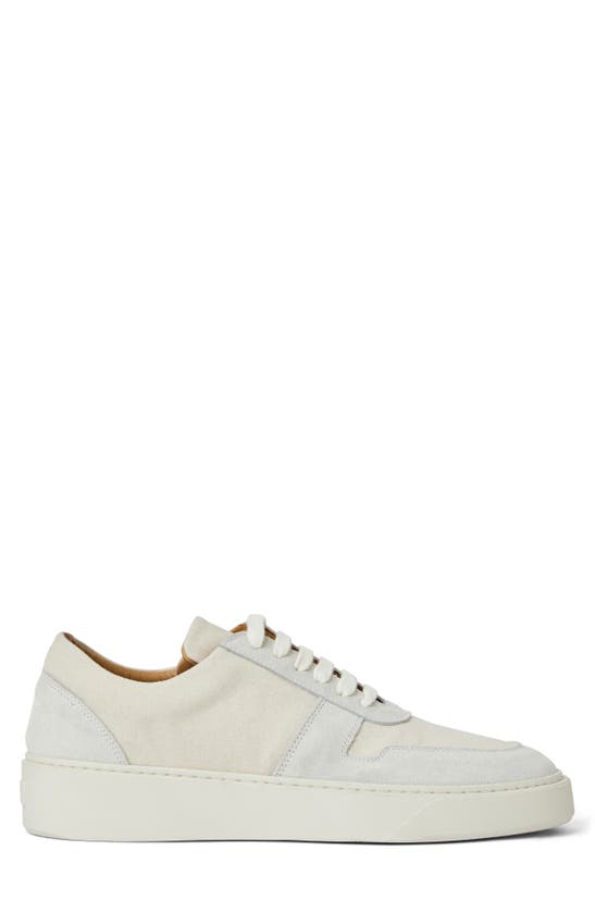 Shop Bruno Magli Darian Sneaker In Off White Canvas