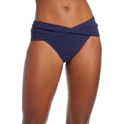 Robin Piccone Ava Twist Hipster Bikini Bottoms, Blue