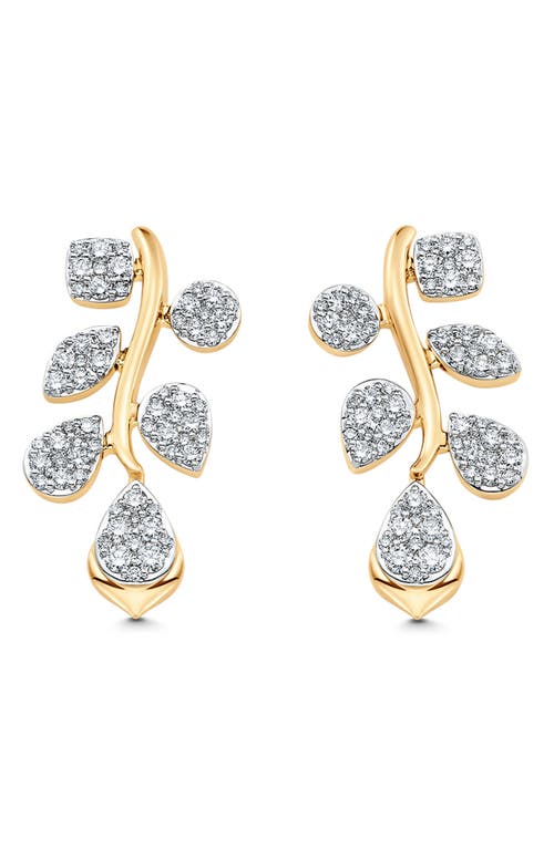 Sara Weinstock Lierre Pavé Diamond Drop Earrings in Yellow Gold at Nordstrom