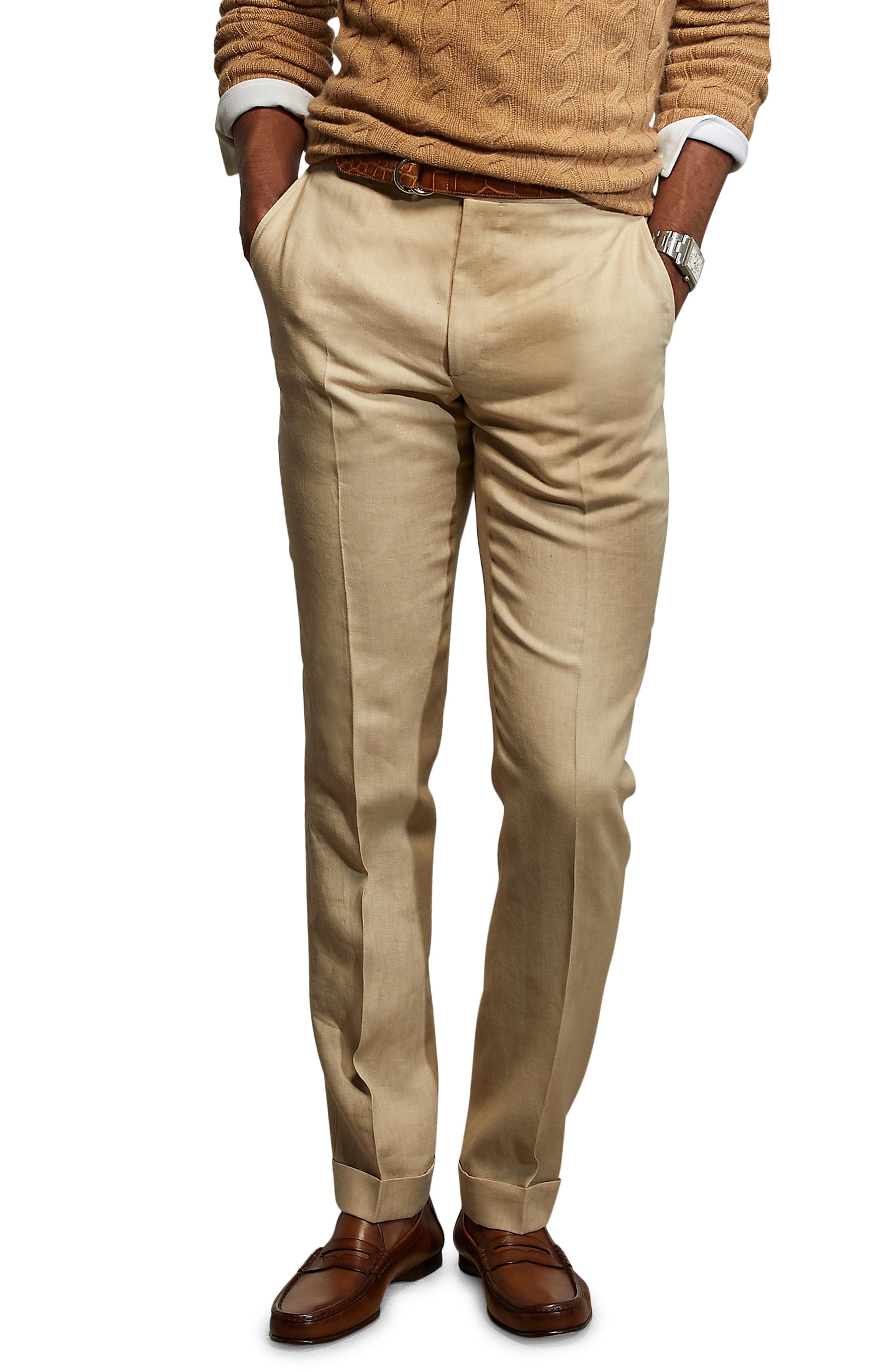 ralph lauren beige trousers