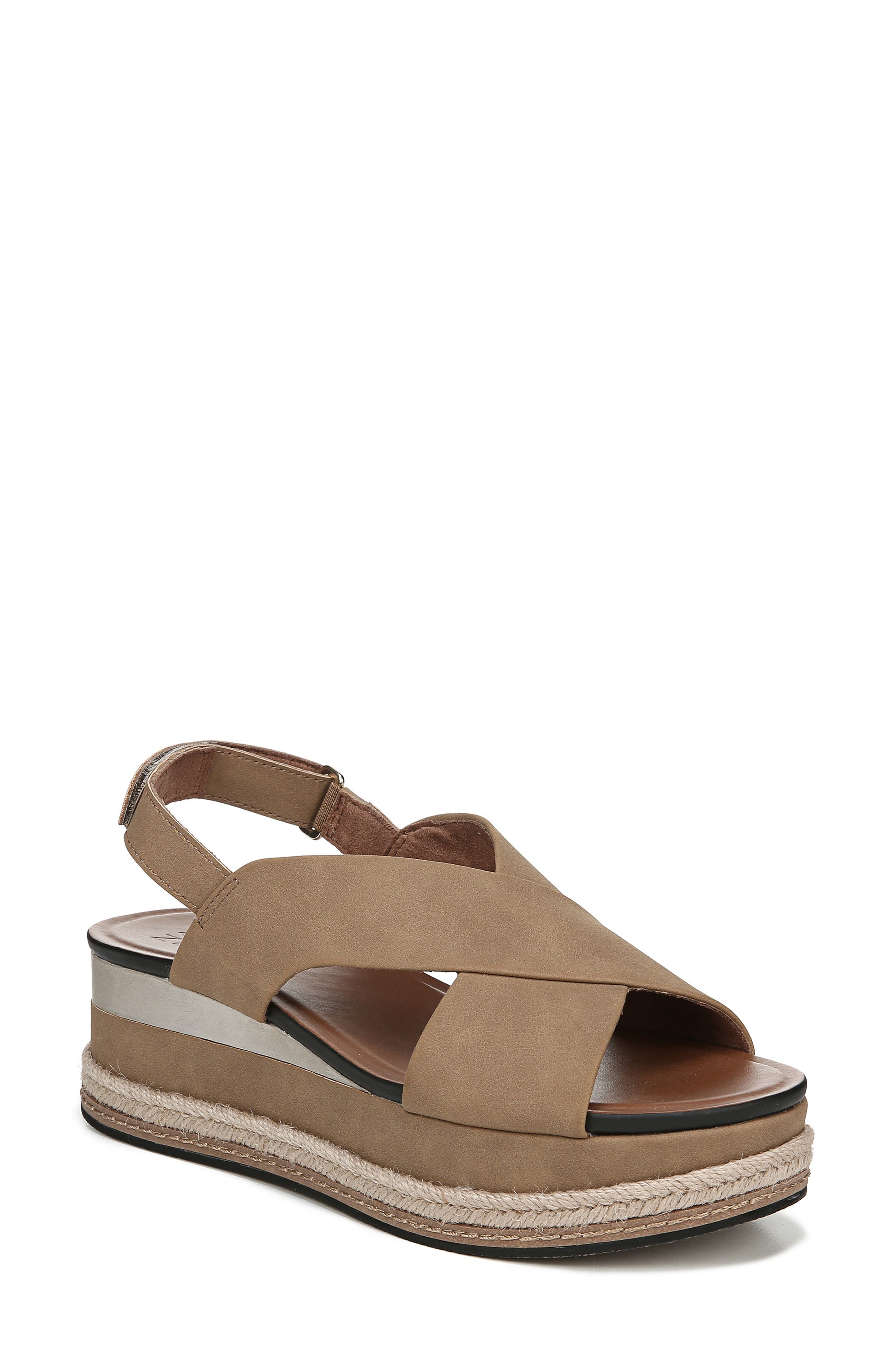 Naturalizer Baya Espadrille Wedge Sandal, Brown