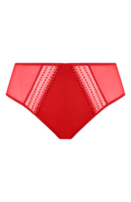 Elomi Matilda Full Figure Embellished Briefs In Haute Red