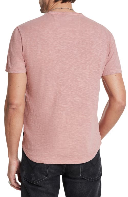 Shop John Varvatos Cooper Organic Cotton Slub Pocket T-shirt In Grapefruit