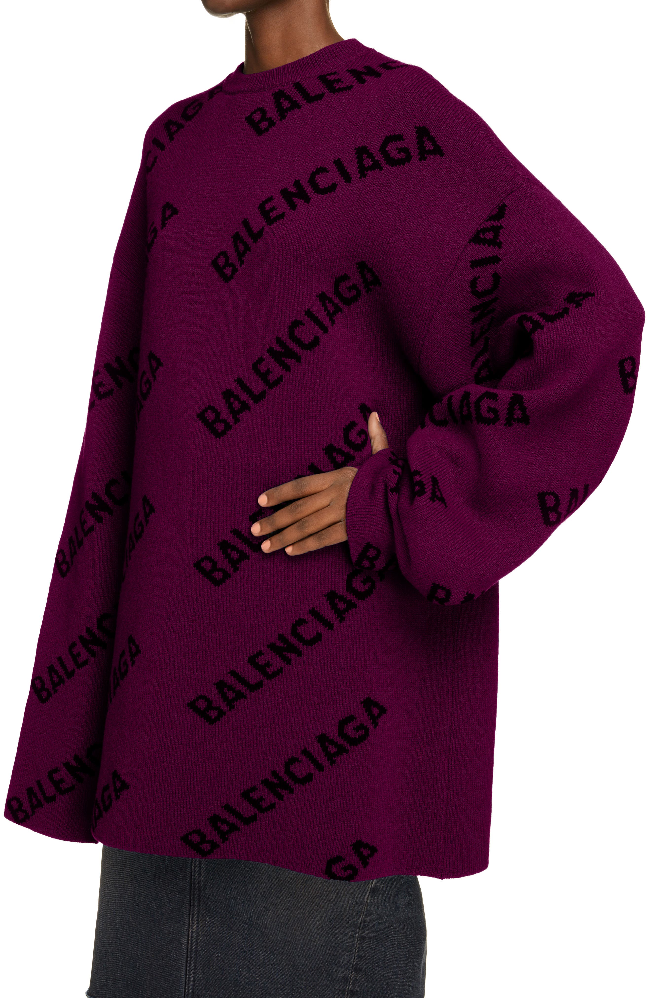 balenciaga pink jumper dress