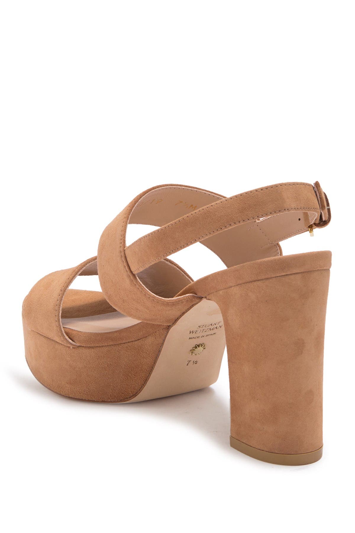 Stuart Weitzman Ono Suede Platform Block Heel Sandal Nordstrom Rack