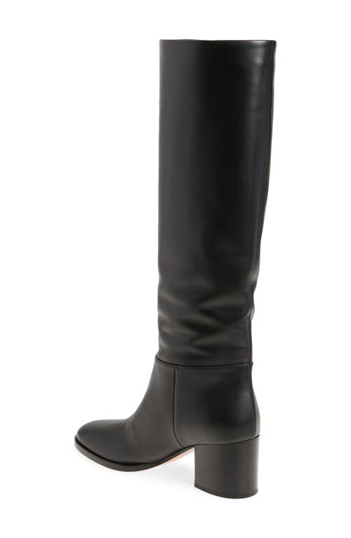 Gianvito Rossi Block Heel Tall Boot In Nero