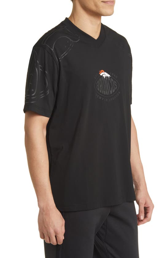 Shop Hugo Boss Boss X Nfl Tackle Graphic T-shirt In Denver Broncos Black