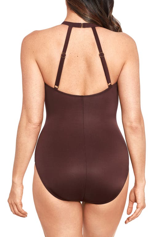 Miraclesuit Illusionist Wrapture One-piece Swimsuit In Sumatra Brown