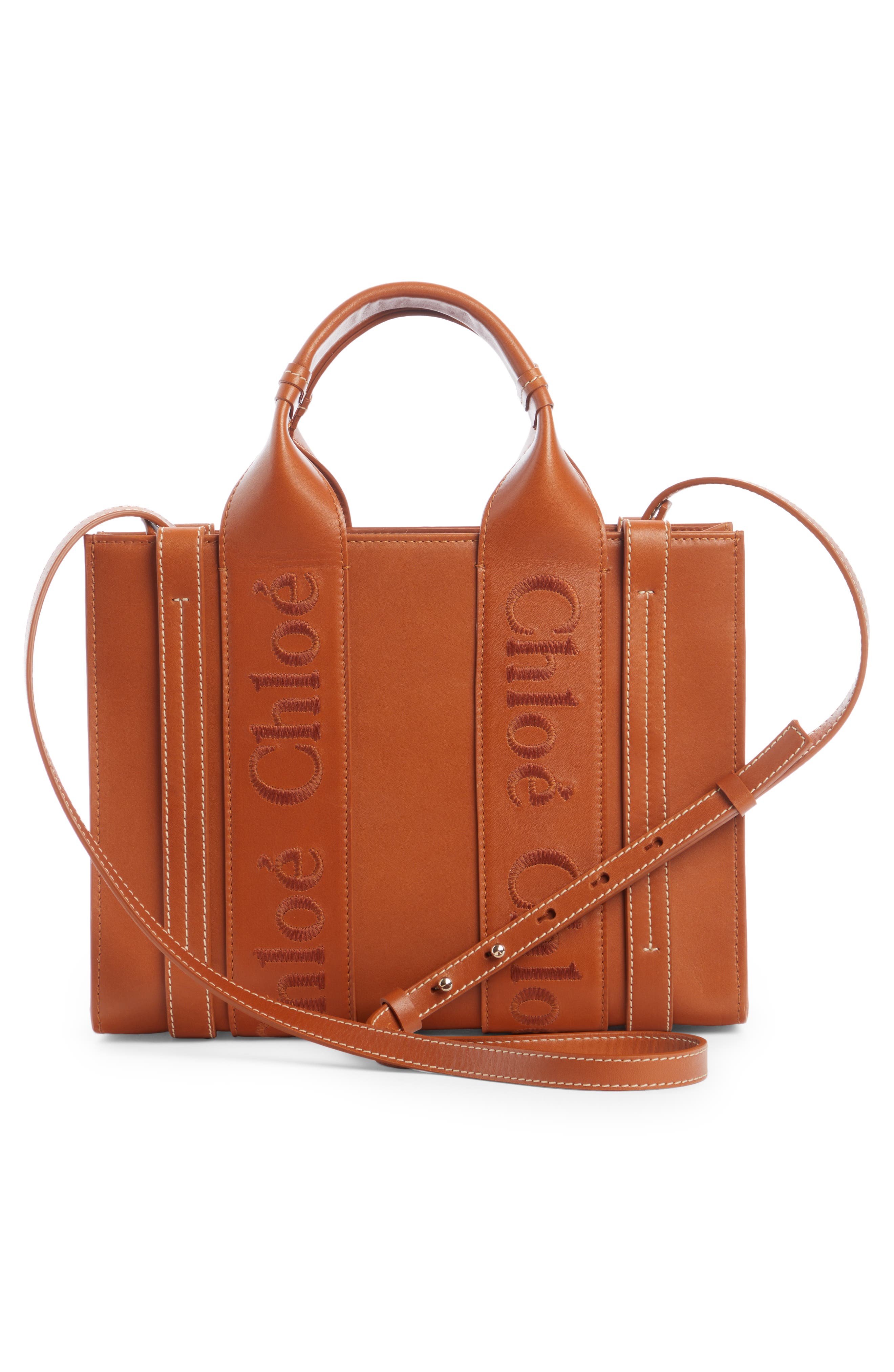 Chloe Woody Medium Logo Patches Tote Bag - Bergdorf Goodman