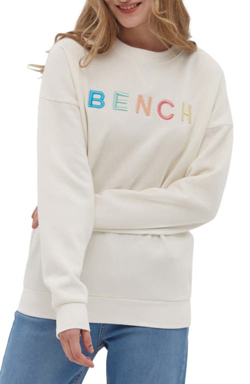 Shop Bench . Daijah Logo Sweatshirt In Winter White
