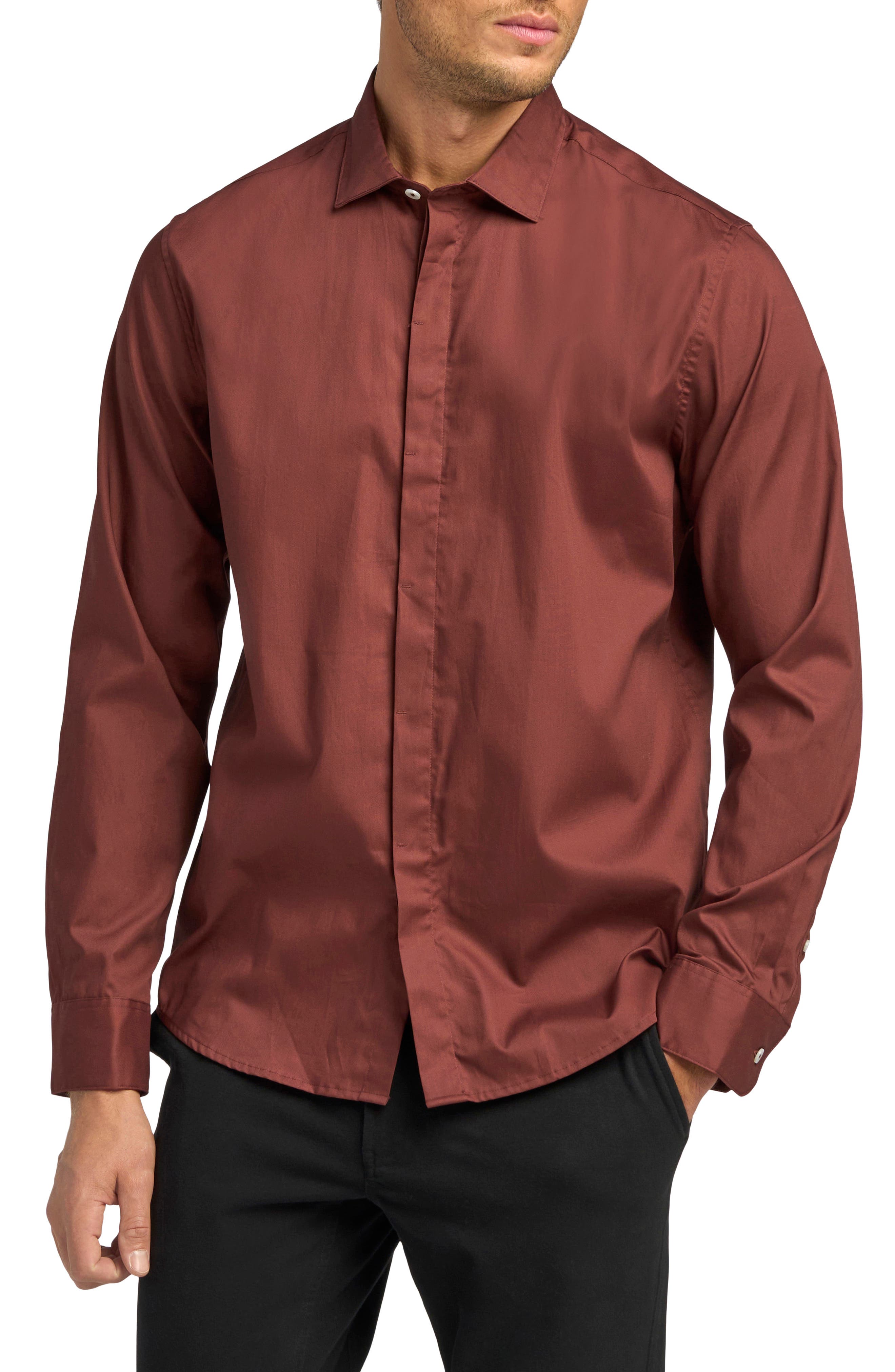 Men's Burgundy Shirts | Nordstrom