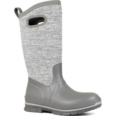 Bogs Crandall Tall Waterproof Boot, Grey