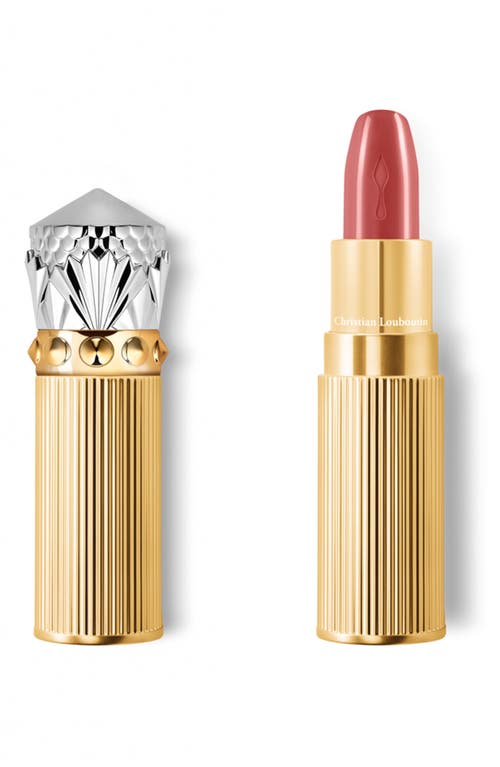 Christian Louboutin Rouge Louboutin Silky Satin On the Go Lipstick in Belly Bloom 011 at Nordstrom