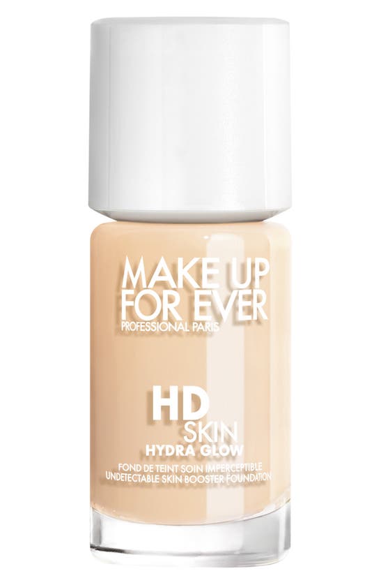 Shop Make Up For Ever Hd Skin Hydra Glow Skin Care Foundation With Hyaluronic Acid In 1y06 - Warm Vanilla