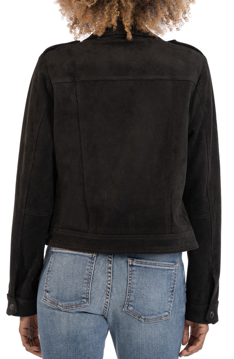 KUT from the Kloth Alena Zip Faux Suede Jacket | Nordstrom