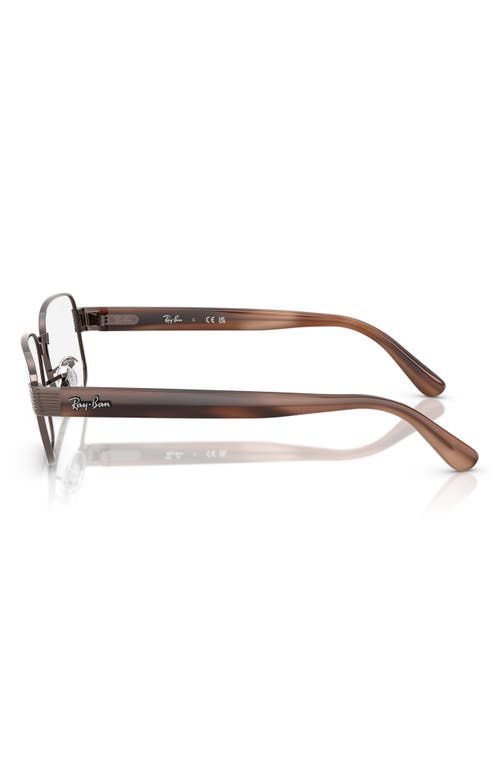 Ray Ban Ray-ban 54mm Pillow Optical Glasses In Copper