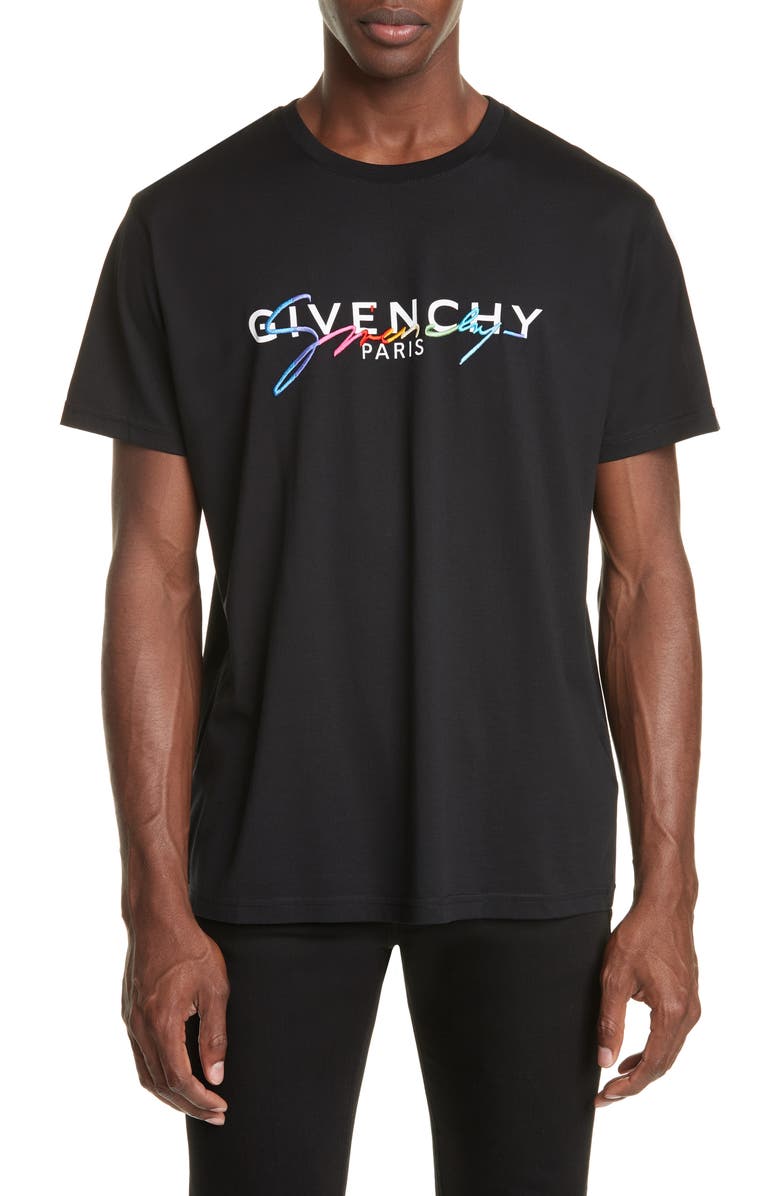 Givenchy Rainbow Logo Cotton T-Shirt | Nordstrom