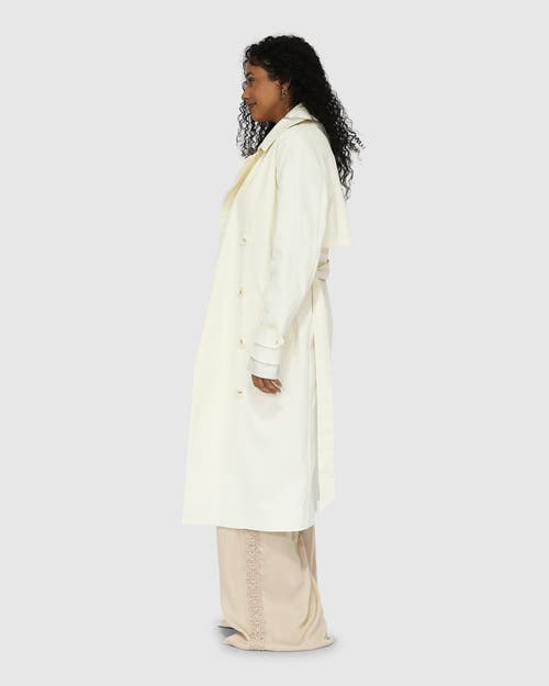Belle & Bloom Empirical Trench Coat In White