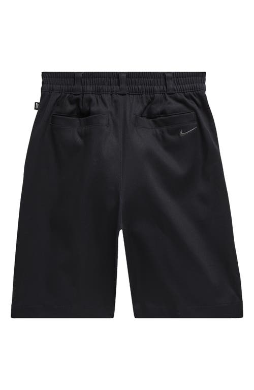 Shop Nike Kids' Flat Front Stretch Chino Skate Shorts In Black/anthracite