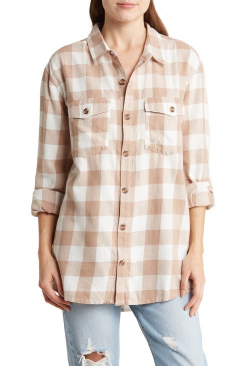 Let It Go Relaxed Fit Cotton Flannel Shirt