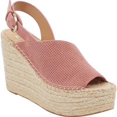 Marc Fisher Ltd Andela Slingback Espadrille Wedge, Pink
