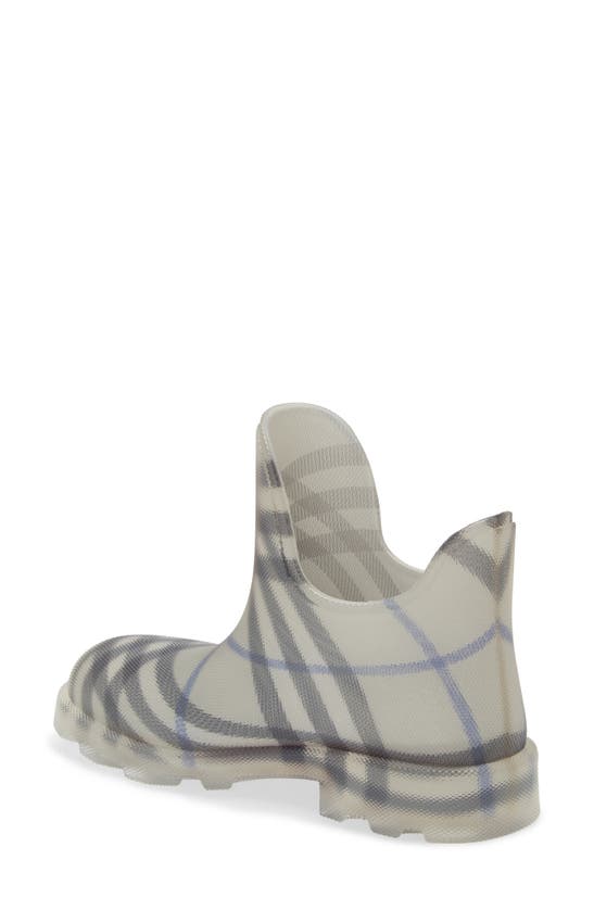 Shop Burberry Marsh Check Textured Ankle Boot In Lichen Ip Check
