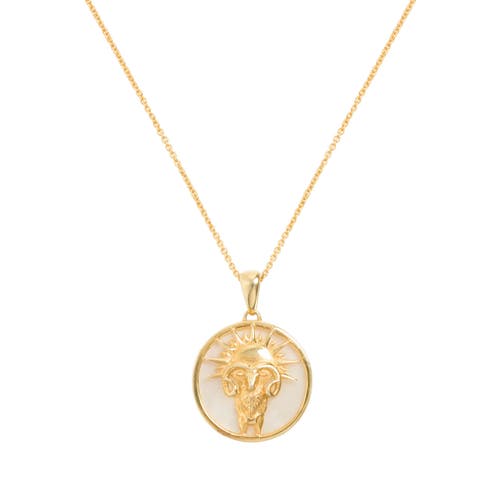 Freya Rose Zodiac Necklace In Aries