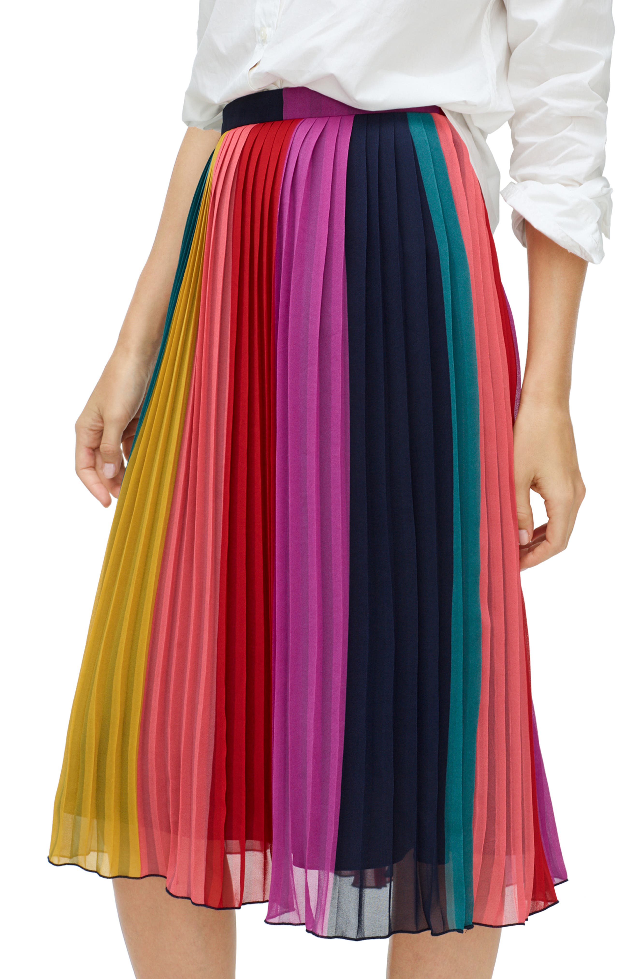j crew black midi skirt