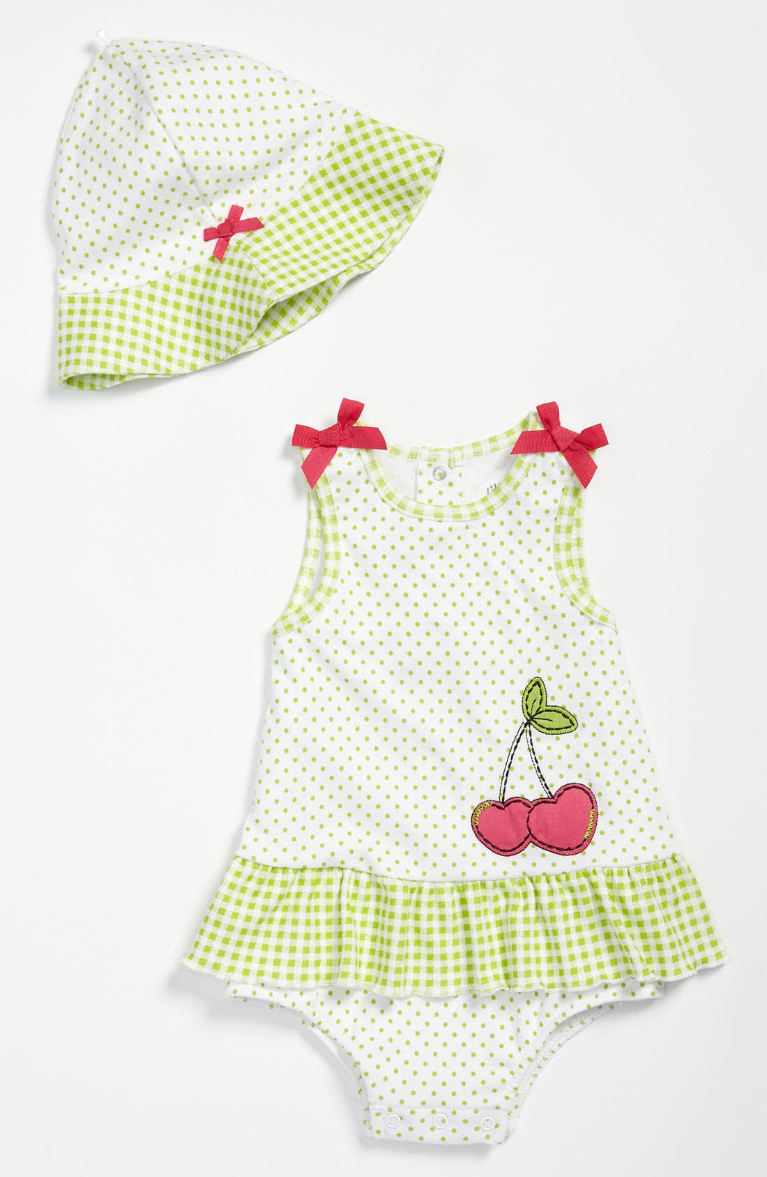 Little Me 'Sweet Cherry' Bodysuit & Hat (Infant) Nordstrom