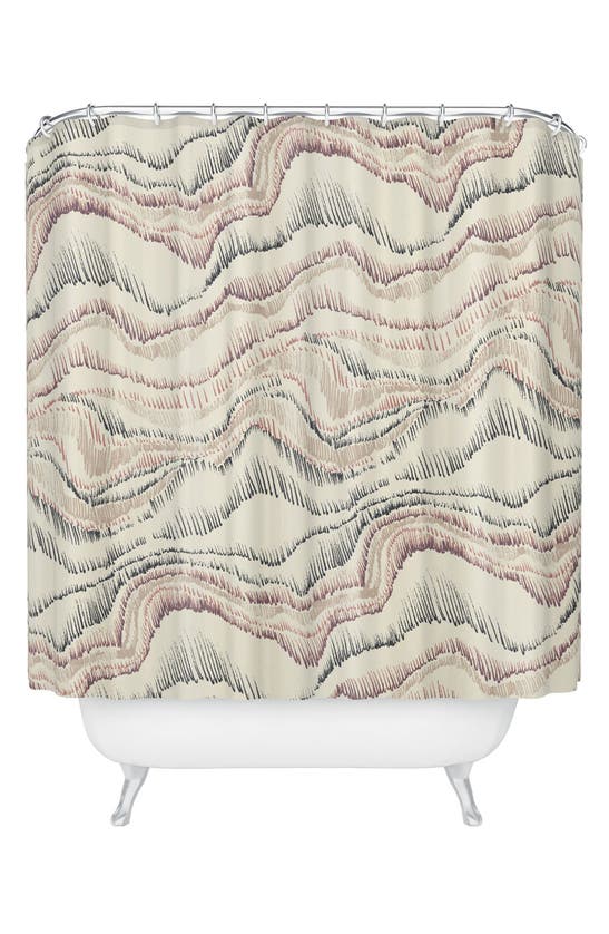 Deny Designs Patter Shower Curtain In Marble Sketch