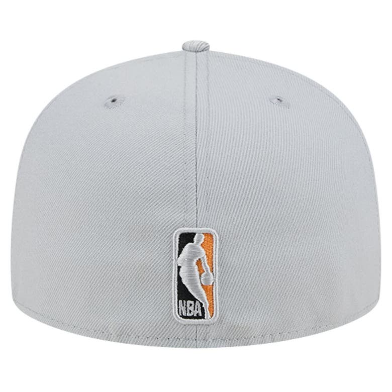 Shop New Era Gray Phoenix Suns Active Color Camo Visor 59fifty Fitted Hat