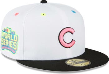 Chicago Cubs New Era Off White Retro Side Patch 59FIFTY Fitted Hat, 8 / Off White