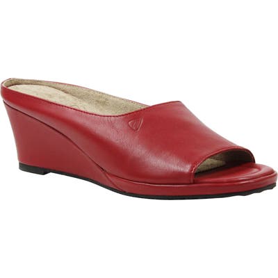 J. Renee Abrielle Wedge Mule, Red