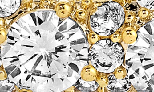 Eye Candy Los Angeles Lucca Cubic Zirconia Doorknocker Drop Earrings In Gold