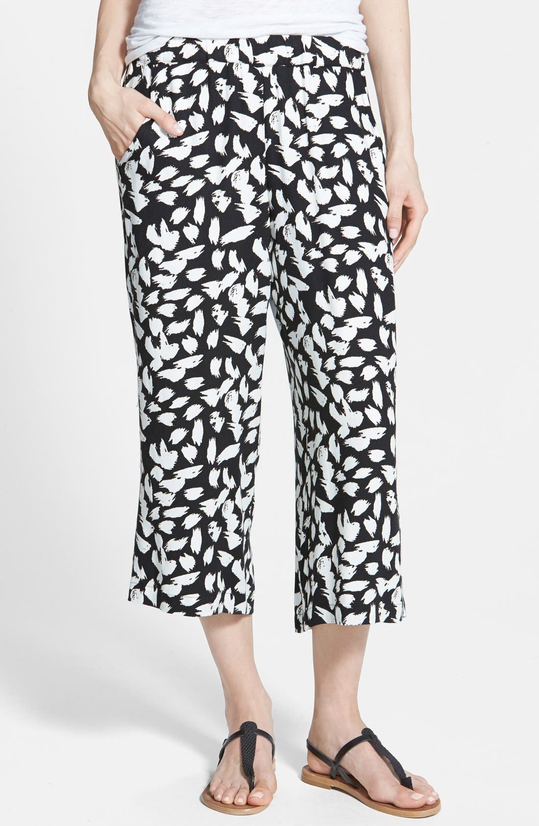 Ella Moss Print Crop Pants Nordstrom