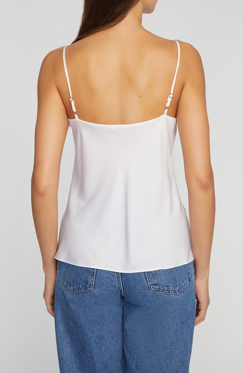 Shop Elie Tahari The Katrina Cowl Neck Camisole In White