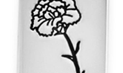 Sterling Forever Birth Flower Pendant Necklace In Silver/january