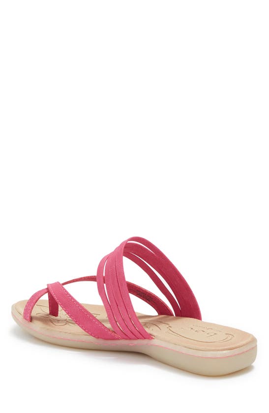 Shop B O C By Born Alisha Toe Loop Sandal In Pink Nubuck