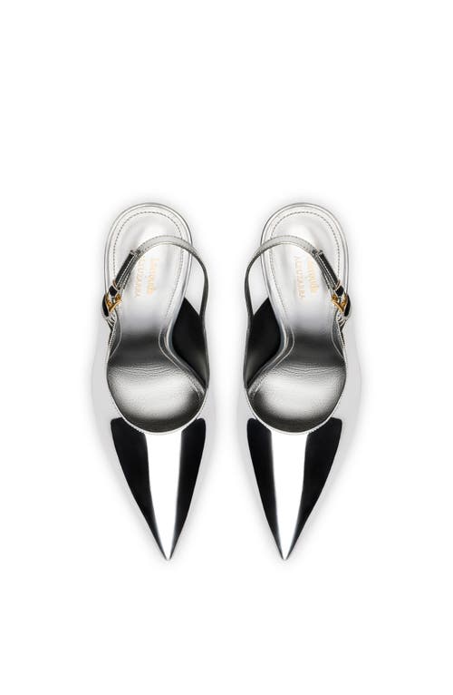 Shop Larroude Larroudé X Altuzarra Pump In Silver