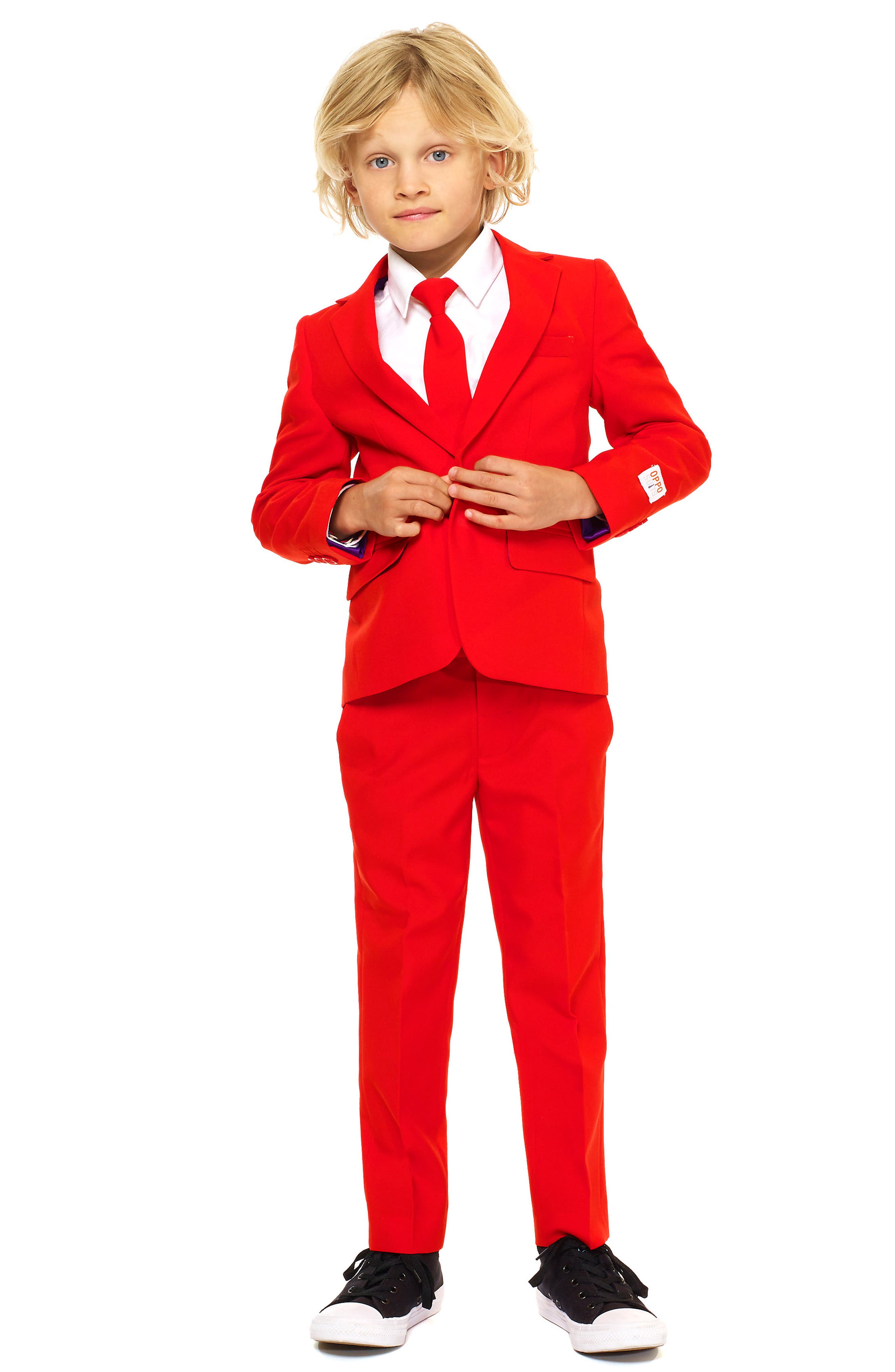 Boys red suit Clearance
