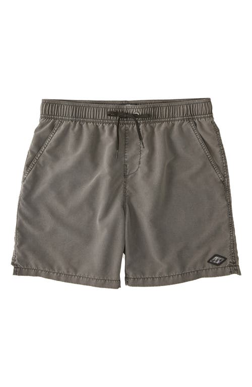 Shop Billabong All Day Layback Swim Trunks In Black