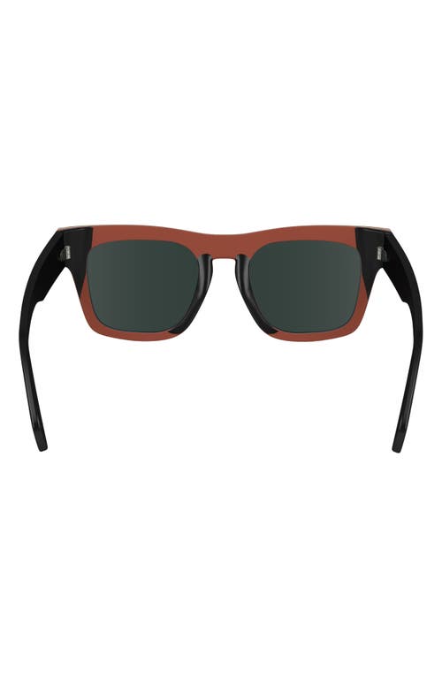 Shop Paul Smith Kramer 51mm Rectangular Sunglasses In Black Multi-stripe